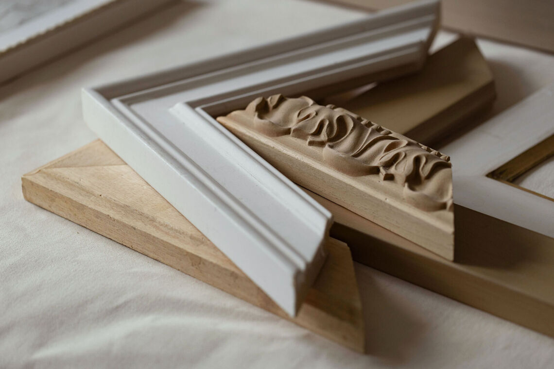 Frame corners close up